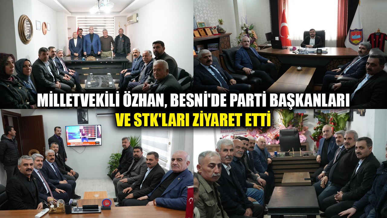 Ak Parti Adıyaman Milletvekili Hüseyin Özhan, beraberindeki heyetle birlikte MHP