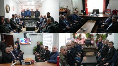 Ak Parti Adıyaman Milletvekili Hüseyin Özhan, beraberindeki heyetle birlikte MHP