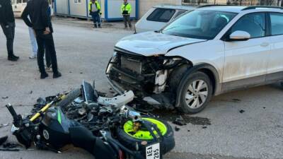 Adıyaman’ın Gölbaşı ilçesinde motosiklet ile otomobilin çarpışması sonucu 1 kişi