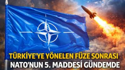 Türkiye hava sahasına yöneldiği tespit edildikten sonra vurulan balistik füze,