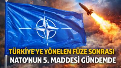 Türkiye hava sahasına yöneldiği tespit edildikten sonra vurulan balistik füze,