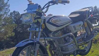 Adıyaman’da park halindeki bir motosiklet kimliği belirsiz şahıs yada şahıslar