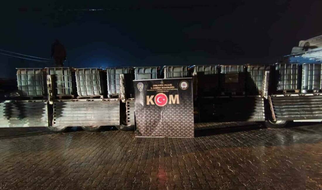 Şanlıurfa’da polis ekiplerince düzenlenen operasyonda piyasa değeri yaklaşık 1 milyon