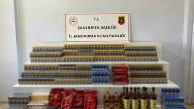 Şanlıurfa’da 4 bin 580 paket kaçak sigara ile çeşitli miktarda
