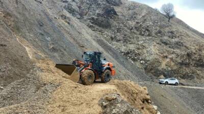 Batman’ın Sason ilçesinde etkili olan yoğun yağışların ardından meydana gelen