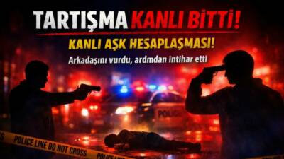 Bir tartışma sonucunda sevgilisine ateş eden kişi, araya giren arkadaşını