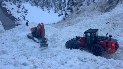 Şırnak’ta etkili olan yoğun kar yağışının ardından meydana gelen dev