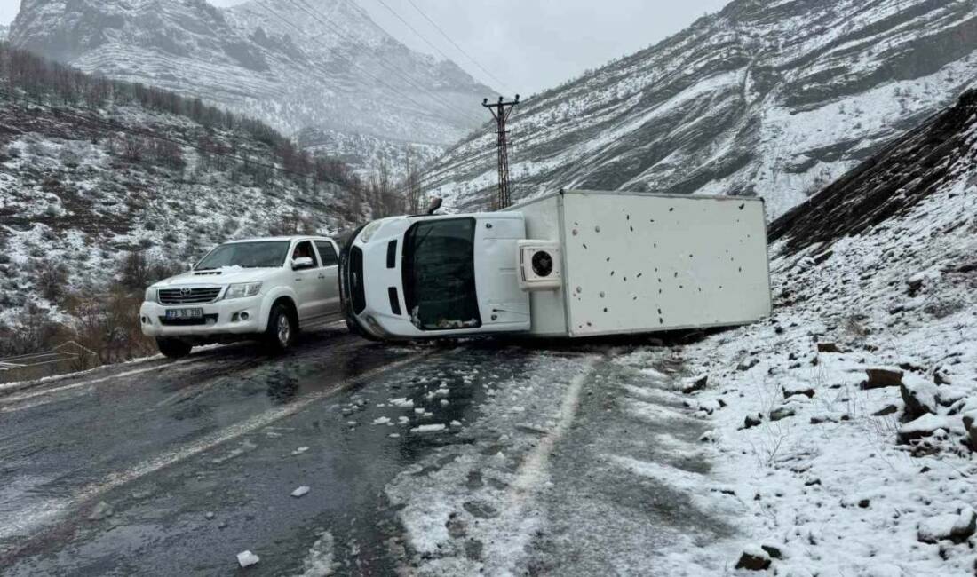 Şırnak’ın Beytüşşebap ilçesinde kamyonetin devrilmesi sonucu sürücü yaralandı.