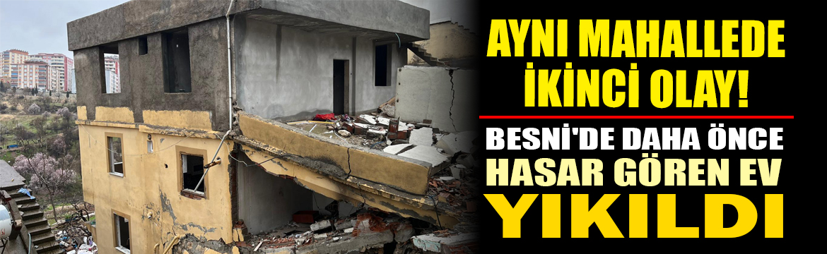 Besni'de etkili olan aşırı yağışlar