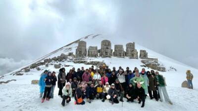 UNESCO Dünya Kültür Mirası Listesi'nde yer alan Nemrut Dağı'na 12