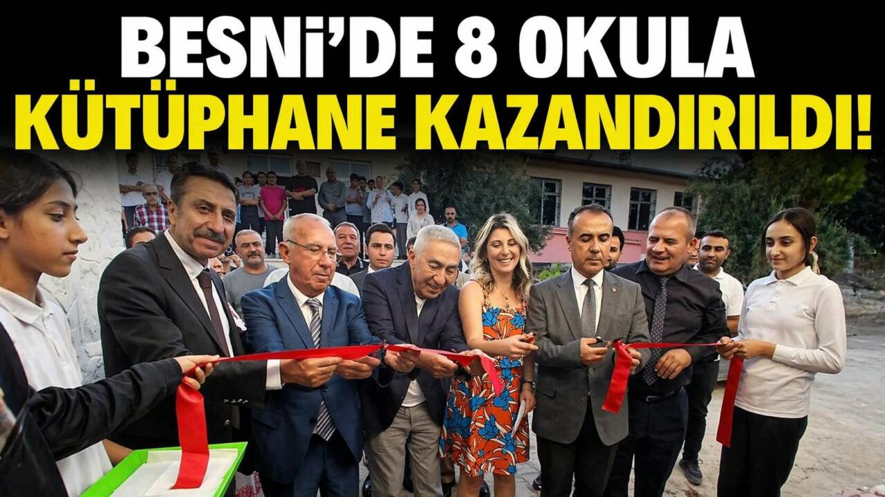 Besni’de eğitim adına önemli bir adım daha atıldı. “Kütüphanesiz Okul