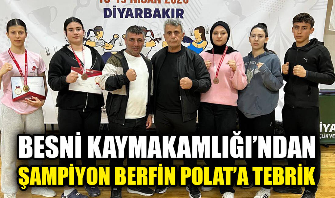 Adıyaman’ın Besni ilçesinde, Okullar Arası Muay Thai Türkiye Şampiyonası’nda birincilik