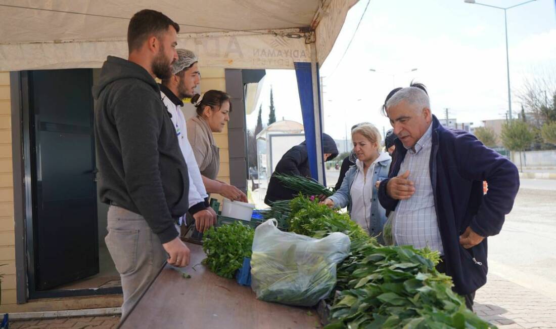 Adıyaman Belediyesi’ne ait Yeni Mahalle’deki 10 dönümlük üretim alanında yetiştirilen