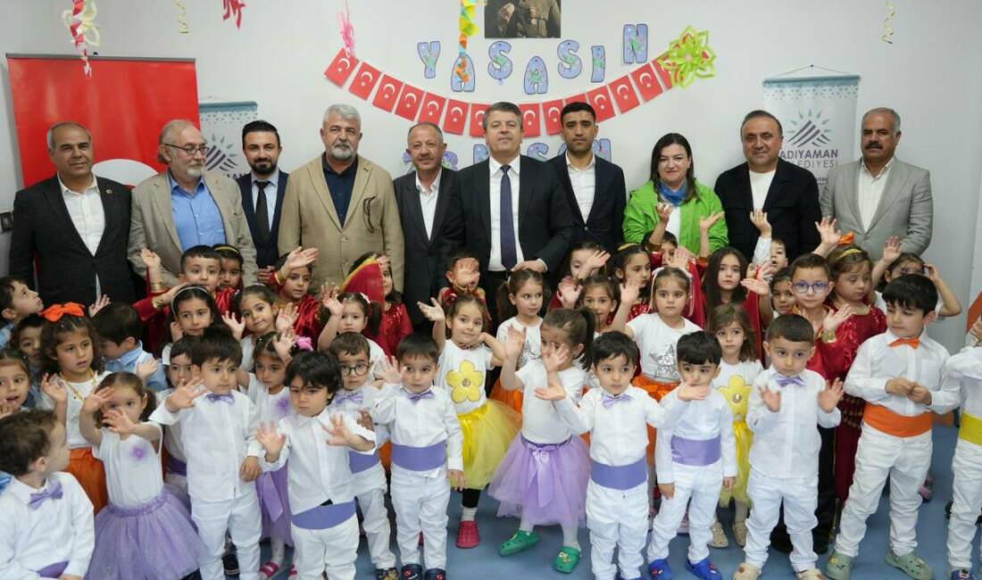 Adıyaman Belediyesi’nin Yenimahalle Gündüz Bakımevi ve Kreşi’nde 23 Nisan Ulusal