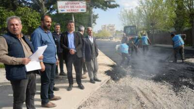 6 Şubat depremlerinde altyapısı kullanılamaz hale gelen Sümerevler Mahallesi’nde, Adıyaman