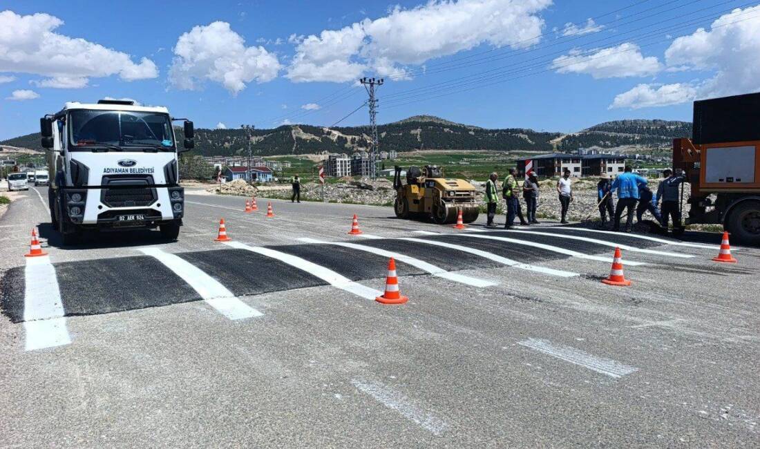 Adıyaman Belediyesi, kent genelinde trafik güvenliğini artırmak amacıyla okul çevreleri