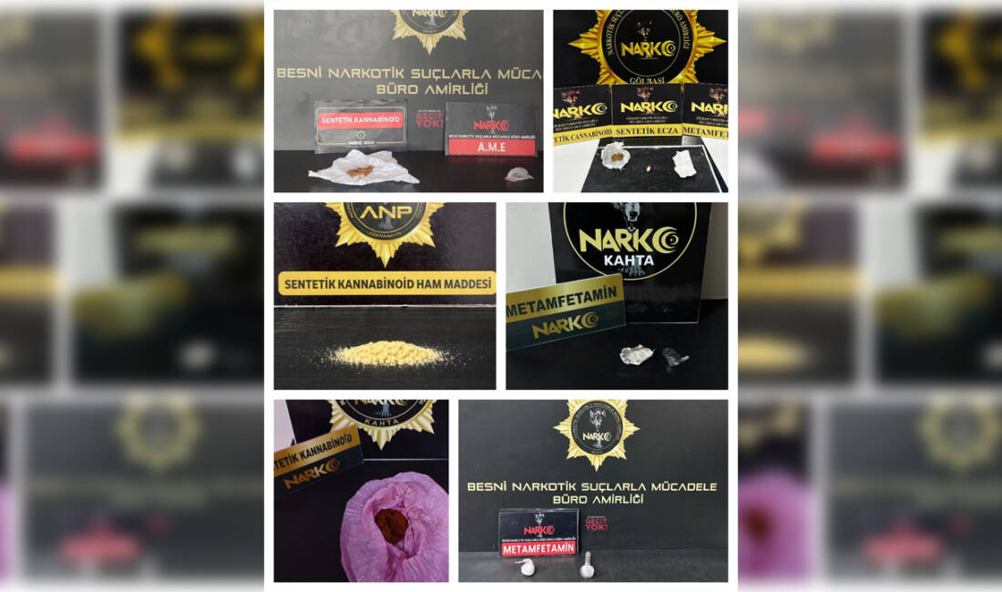 Adıyaman’da polis ekiplerince aranan şahısların yakalanmasına yönelik yürütülen çalışmalarda çeşitli