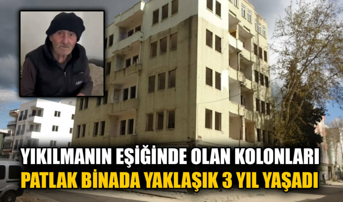 Adıyaman'da 6 Şubat depremlerinin ardından ağır hasar alan bir binanın