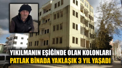 Adıyaman'da 6 Şubat depremlerinin ardından ağır hasar alan bir binanın