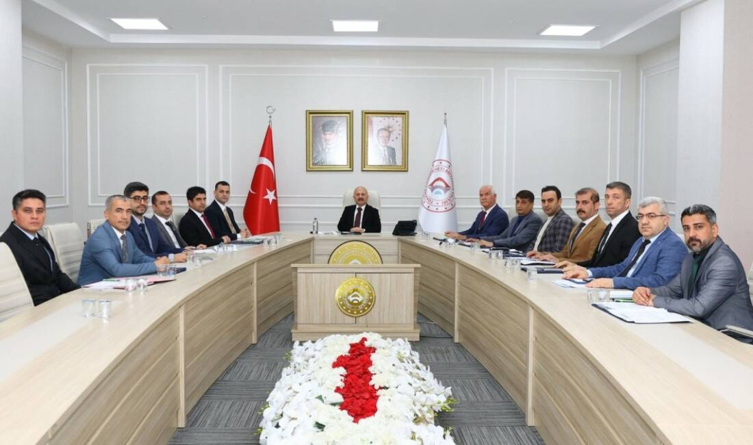 Adıyaman Valisi Dr. Osman Varol başkanlığında Adıyaman İl Özel İdaresi'nin