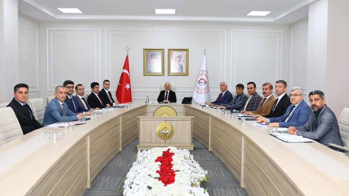 Adıyaman Valisi Dr. Osman Varol başkanlığında Adıyaman İl Özel İdaresi'nin