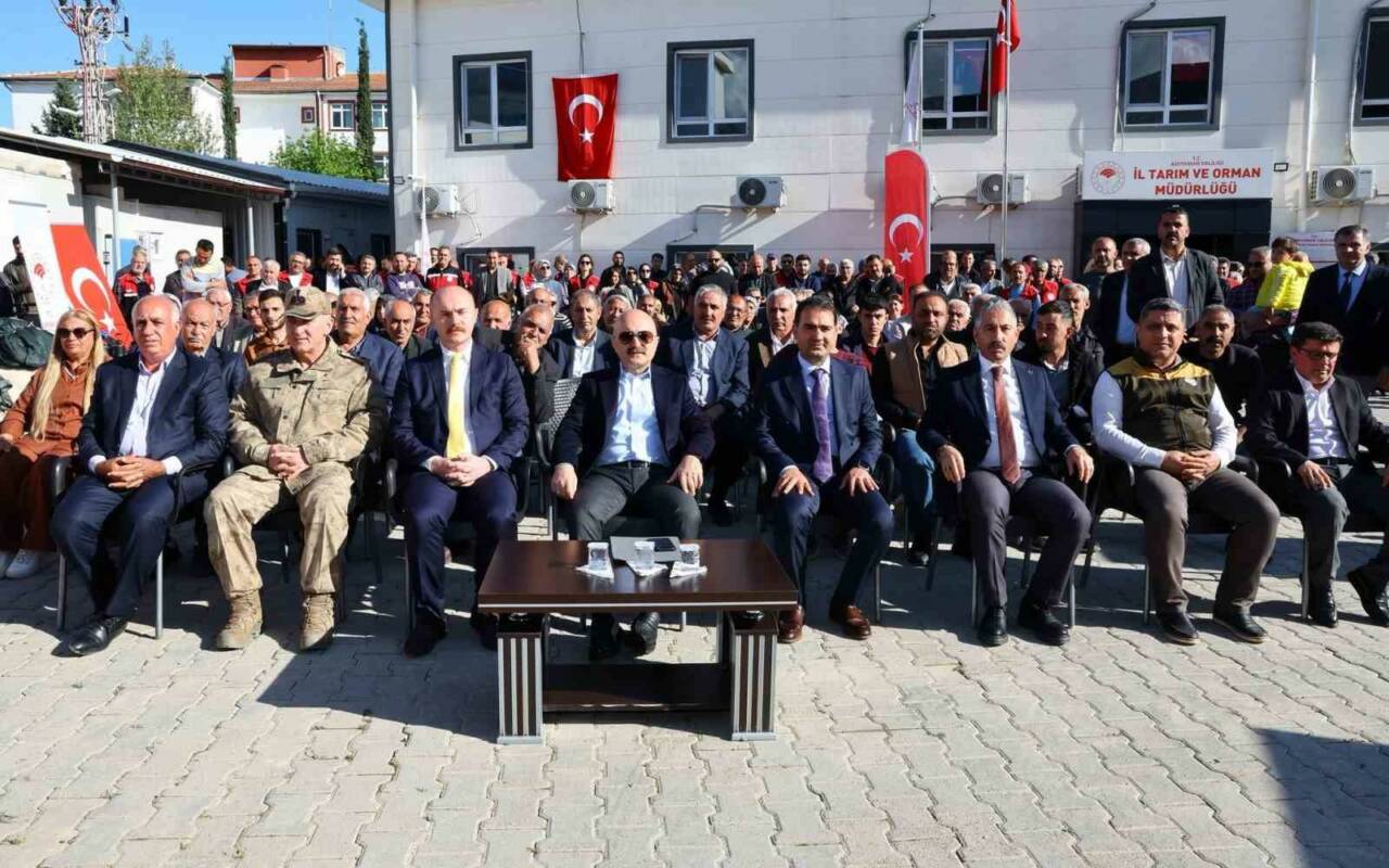 Adıyaman’da, tarımsal üretimi desteklemek ve deprem sonrası üretim şartlarını iyileştirmek