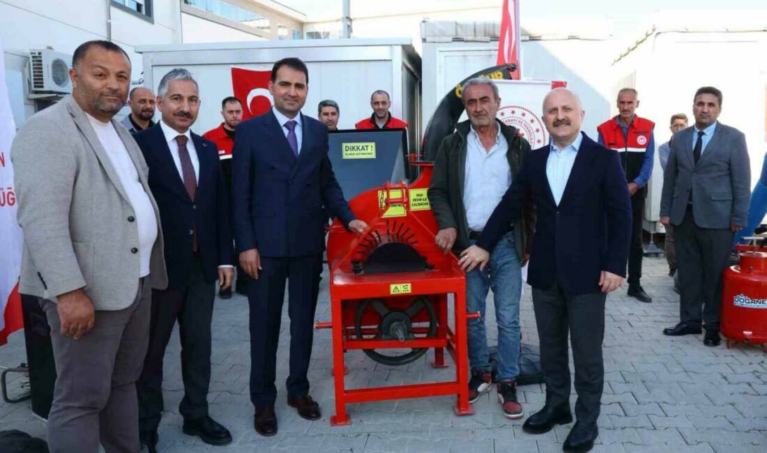 Adıyaman’da, tarımsal üretimi desteklemek ve deprem sonrası üretim şartlarını iyileştirmek