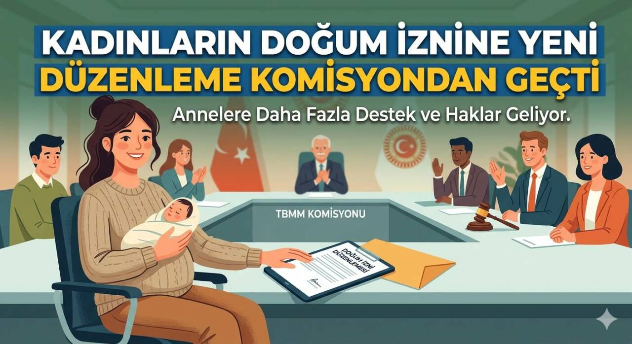 TBMM Komisyonu’nda kabul edilen 29 maddelik kanun teklifinde doğum izninin