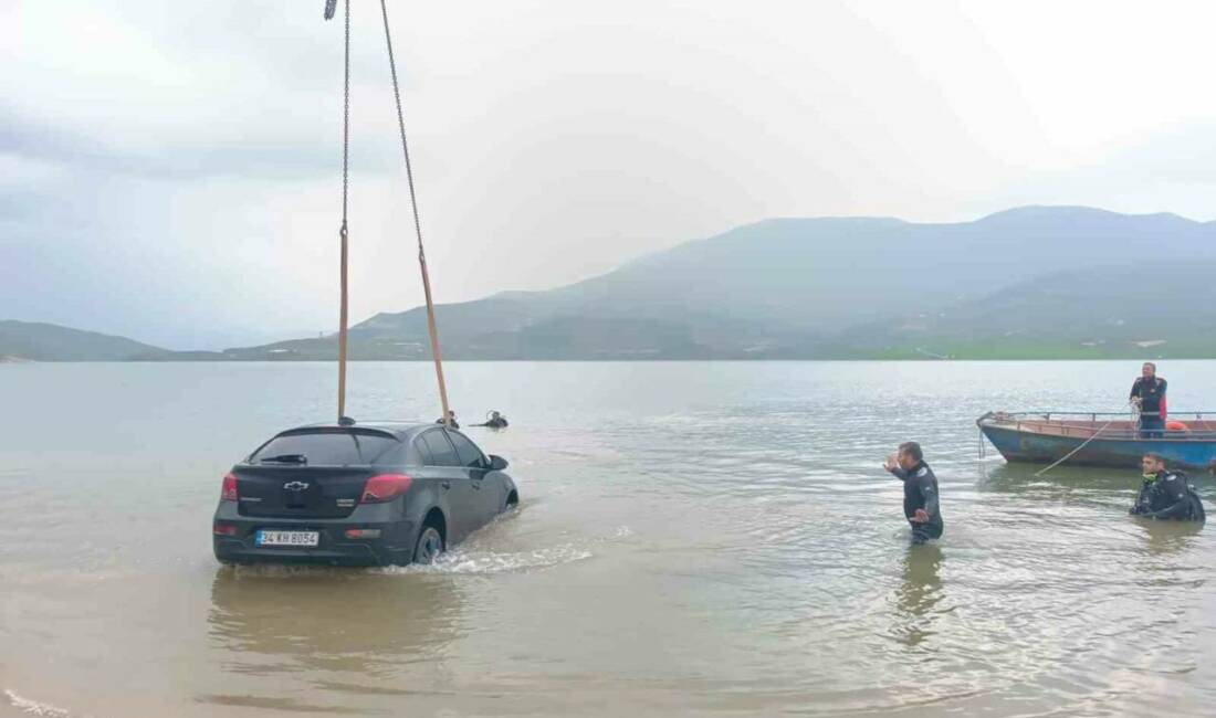 Feribotta el freni çekilmediği için hareket eden otomobil, Botan Barajı'na