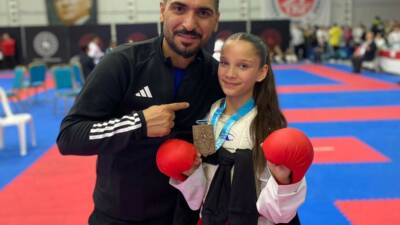 Gaziantep’te izlediği karate filmlerinden etkilenen 13 yaşındaki Nesibe Nur Şimşek,