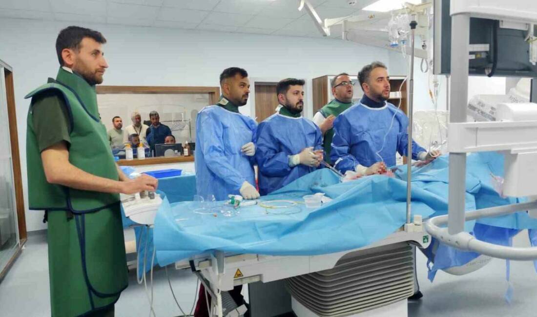 Adıyaman’ın Kâhta Devlet Hastanesi bünyesinde kurulan anjiyo ünitesinde ilk hasta