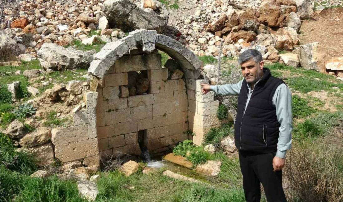 Gaziantep’in Araban ilçesinde kuruyan tarihi çeşmeler yıllar sonra yeniden akmaya