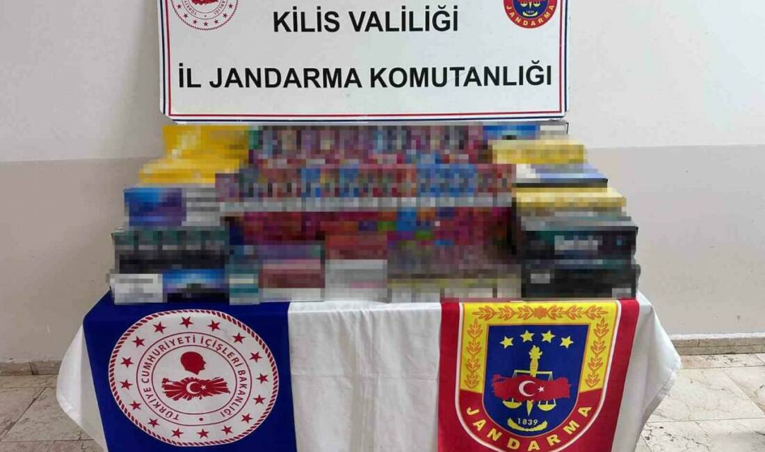 Kilis İl Jandarma Komutanlığınca kaçakçılıkla mücadele kapsamında yürütülen çalışmalar çerçevesinde