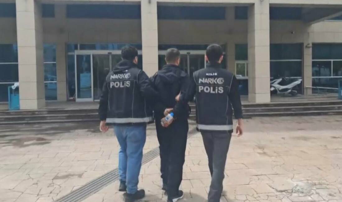 Kilis'te narkotik ekipleri tarafından düzenlenen operasyonda, 30 yıl 3 ay