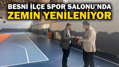 Besni'de  spor altyapısını güçlendirmeye yönelik çalışmalar kapsamında İlçe Spor