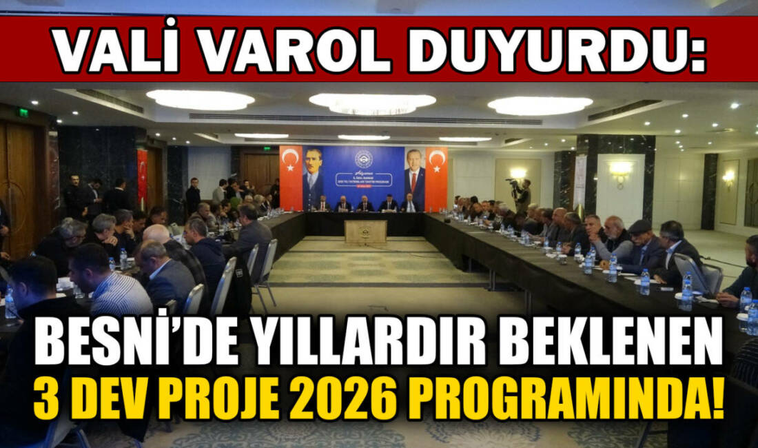 Adıyaman’da 2026 yılında hayata geçirilmesi planlanan projeler kamuoyuna duyuruldu. İl