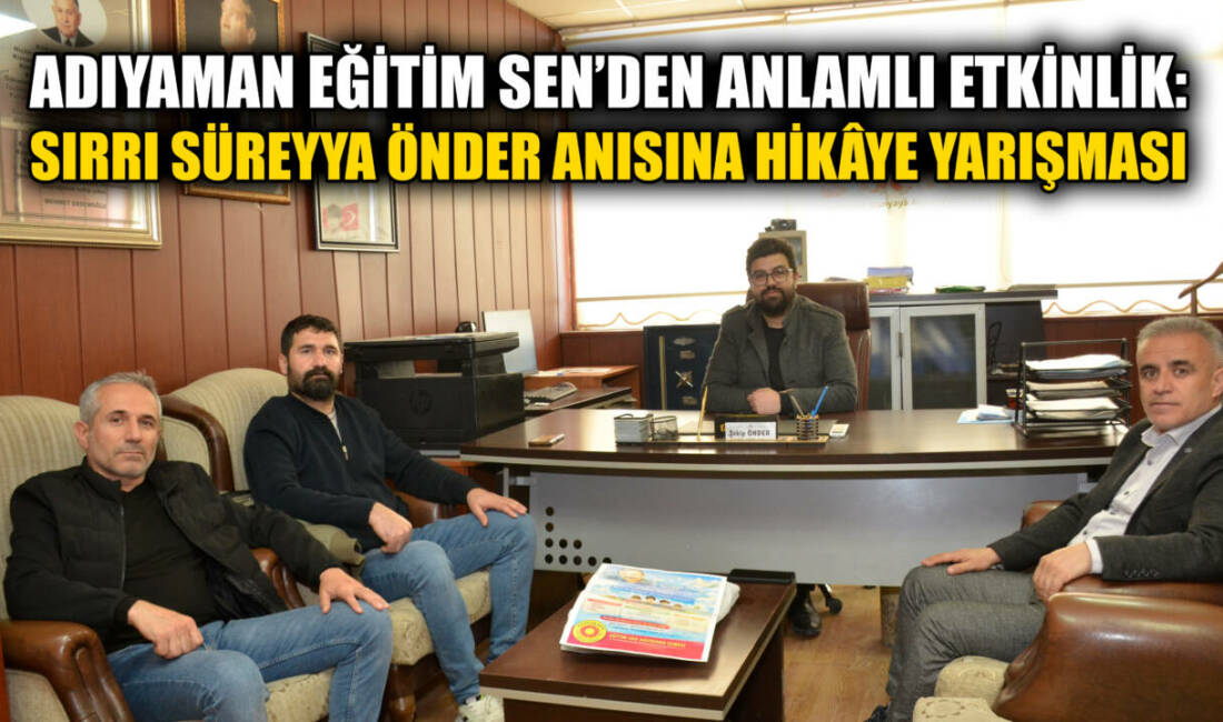 Eğitim Sen Adıyaman Şubesi tarafından, Sırrı Süreyya Önder anısına “Barış”