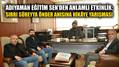 Eğitim Sen Adıyaman Şubesi tarafından, Sırrı Süreyya Önder anısına “Barış”