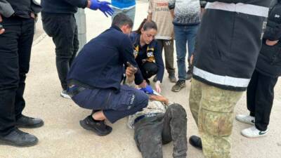 Adıyaman’da, motosiklet ile otomobilin çarpışması sonucu meydana gelen kazada 1