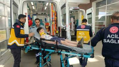 Adıyaman’da motosikletin çarptığı yabancı uyruklu bisiklet sürücüsü yaralandı.