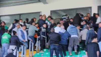 Muğlaspor-Şanlıurfaspor maçının ardından tribünlerde yaşanan arbede sonucu Şanlıurfaspor Başkanı Kemal