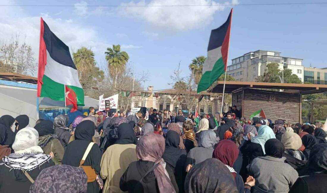 Şanlıurfa'da toplanan yüzlerce kadın, İsrail'in idam yasasına ve Mescid-i Aksa'ya