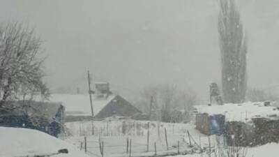 Siirt’in Şirvan ilçesine bağlı Kesmetaş köyünde, bugün etkili olan kar