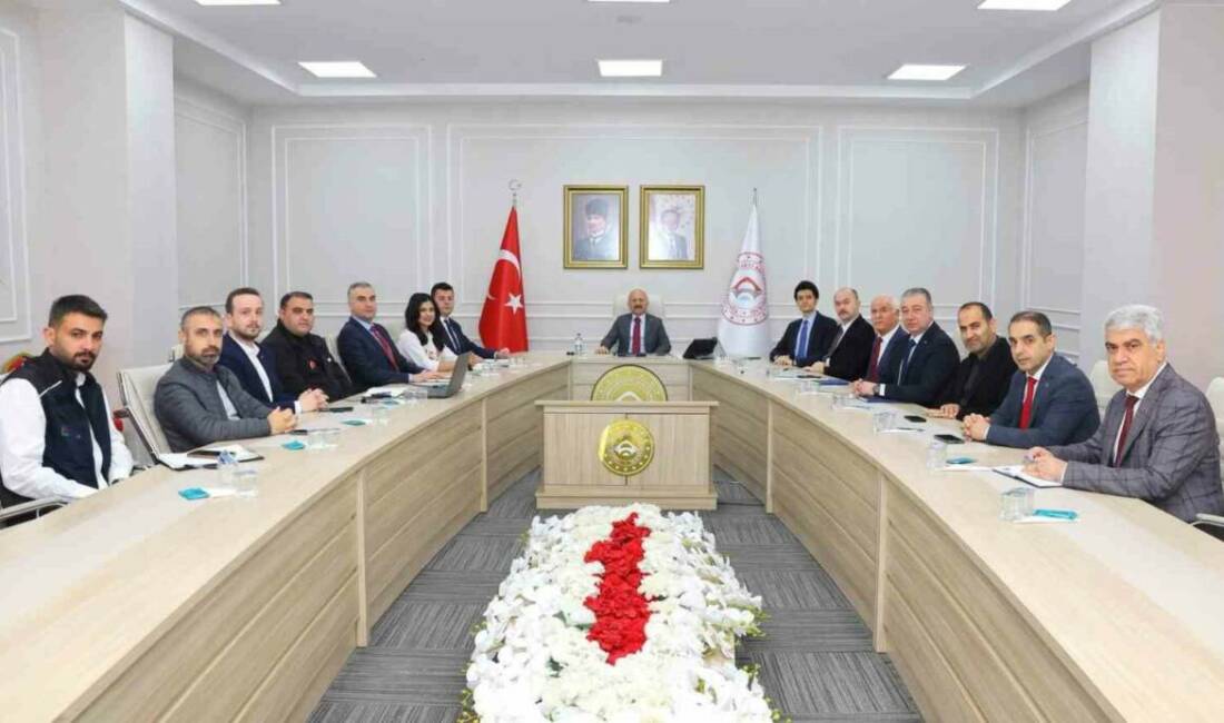 Adıyaman genelinde yürütülen çalışmaların ele alındığı Haftalık Koordinasyon Toplantısı, Adıyaman