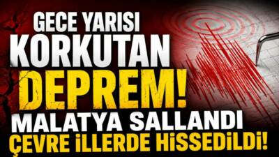 AFAD verilerine göre Malatya’nın Pütürge ilçesinde 4.0 büyüklüğünde deprem meydana