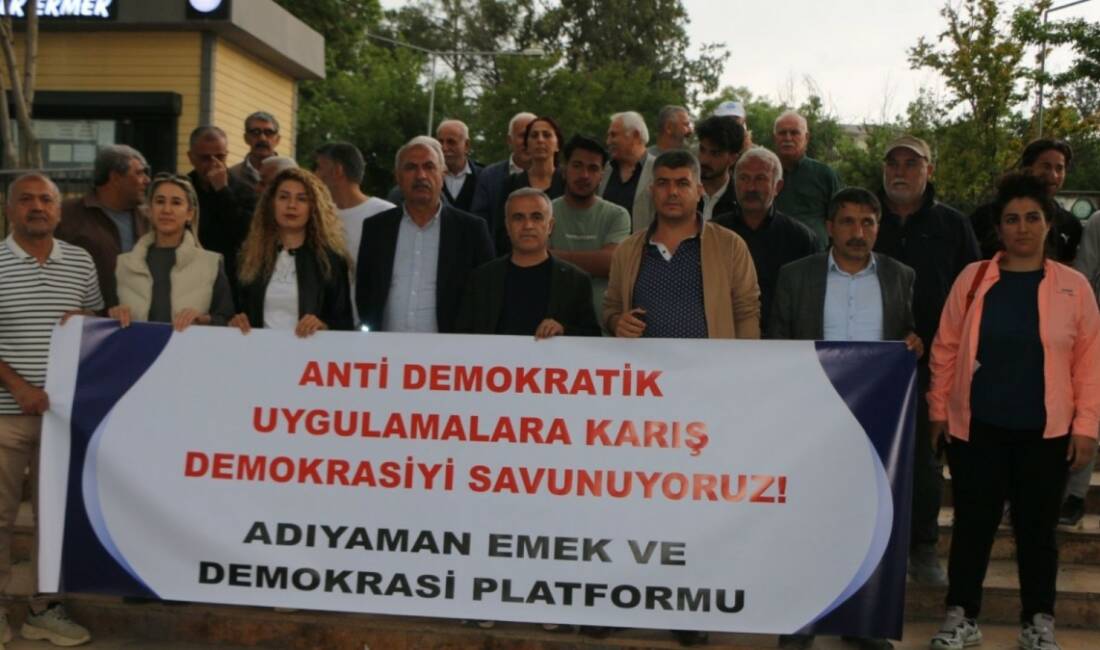 Adıyaman Emek ve Demokrasi Platformu adına konuşan Dönem Sözcüsü, SES