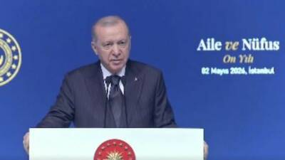 Cumhurbaşkanı Erdoğan, Aile ve Nüfus 10 Yılı Vizyon Tanıtım Programı'nda