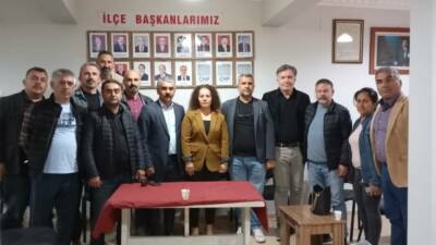 Eğitim-İş Adıyaman ve Besni Temsilcilikleri, CHP Besni İlçe Başkanlığı’nı ziyaret