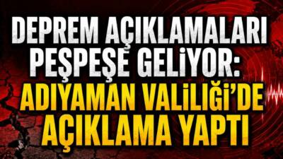Malatya’nın Battalgazi ilçesinde meydana gelen 5.6 büyüklüğündeki depremin Adıyaman’da da