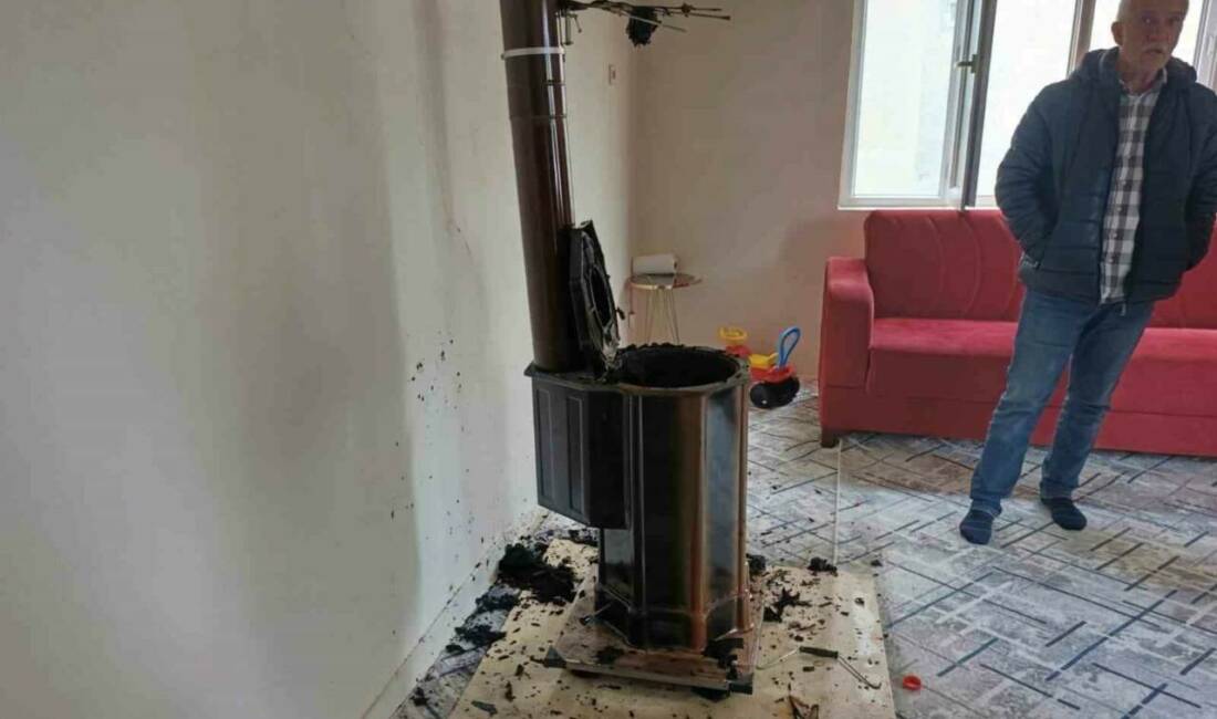 Adıyaman’da bir evde sobayı yakmak isterken meydana gelen patlama paniğe